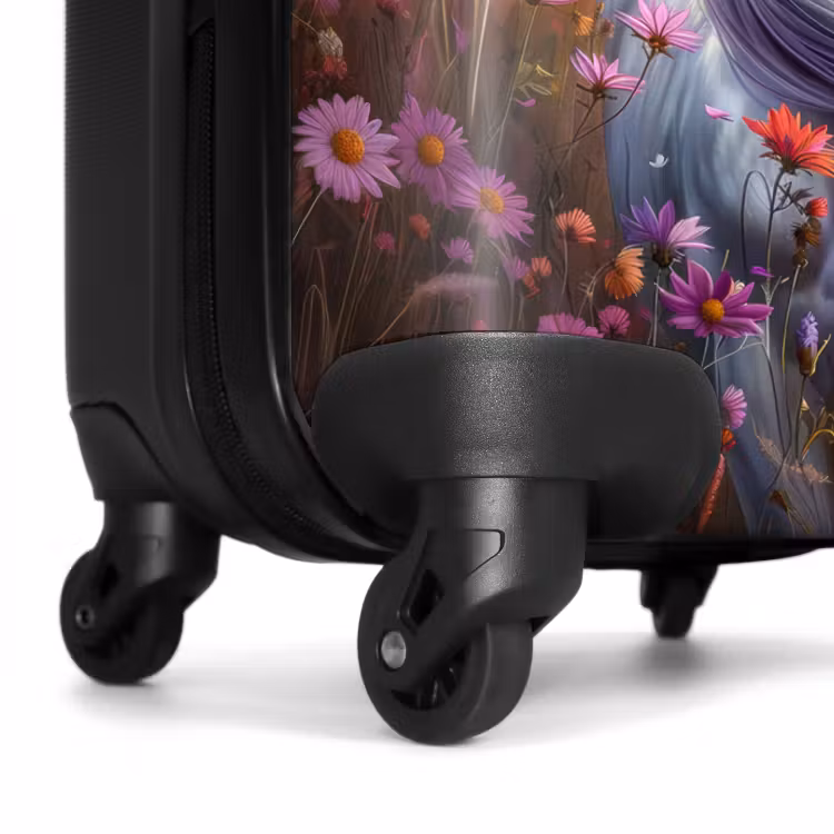 Valise avec nom - Corne de printemps lavande — 6
