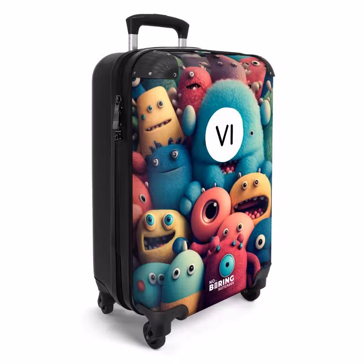 Valise avec nom - Foule de monstres — 2