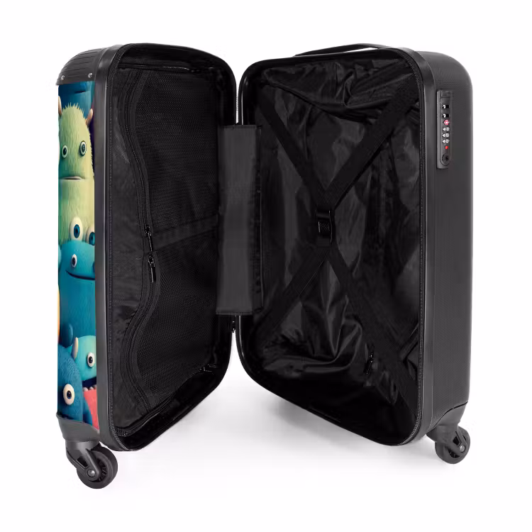 Valise avec nom - Foule de monstres — 4