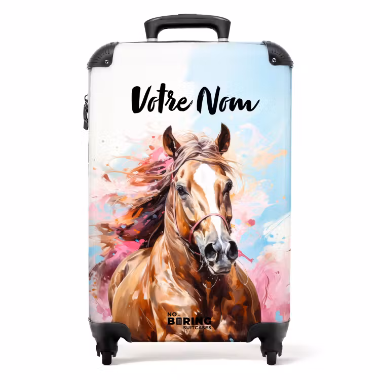 Valise avec nom - Galop peint — 1