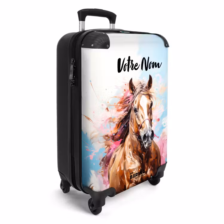 Valise avec nom - Galop peint — 2