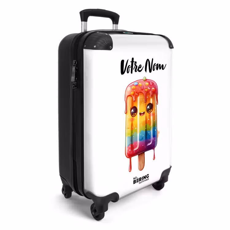 Valise avec nom - Glace arc-en-ciel Ruby — 2