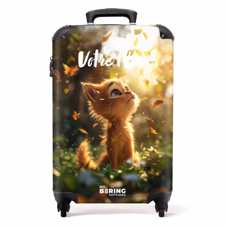 Valise avec nom - Henri le chat d'automne — 1