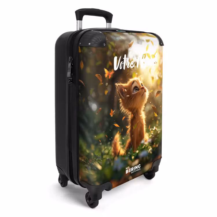 Valise avec nom - Henri le chat d'automne — 2