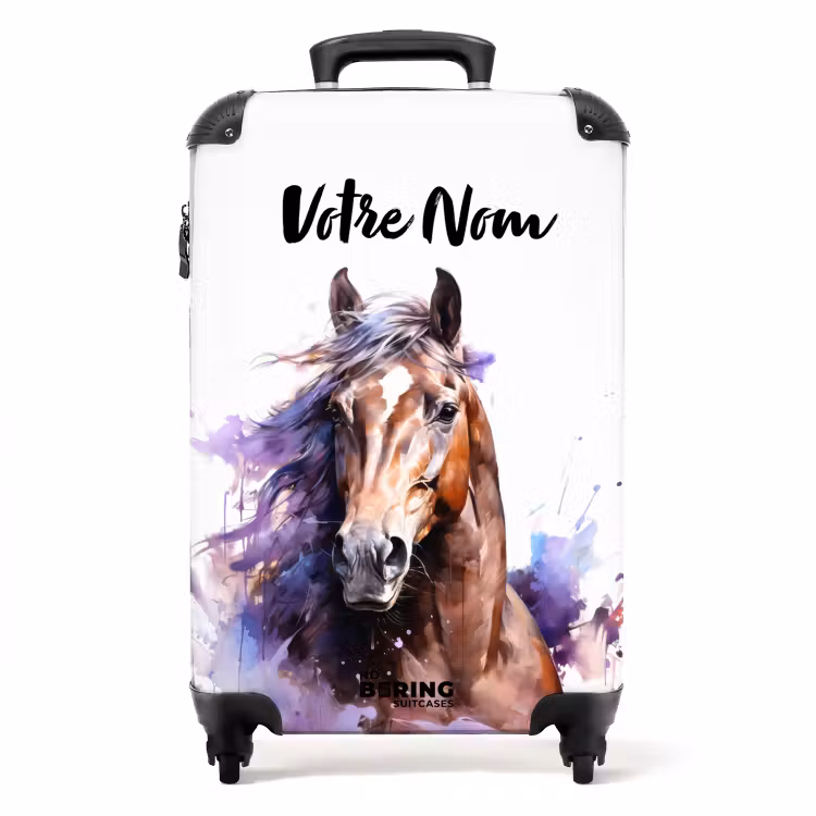 Valise avec nom - Lavande légère — 1