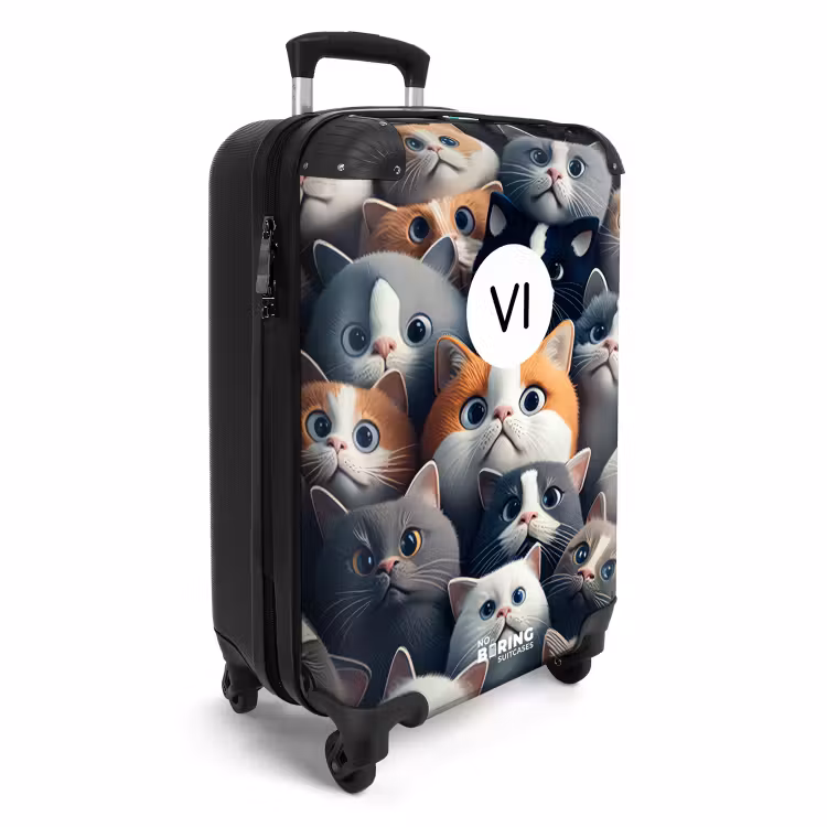 Valise avec nom - Museaux adorables — 2