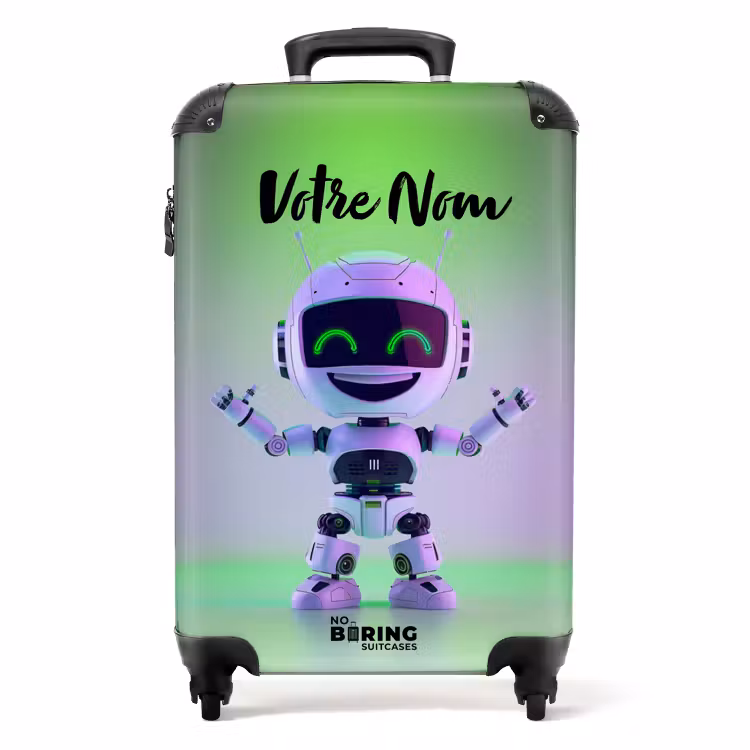 Valise avec nom - Nicolas néon — 1