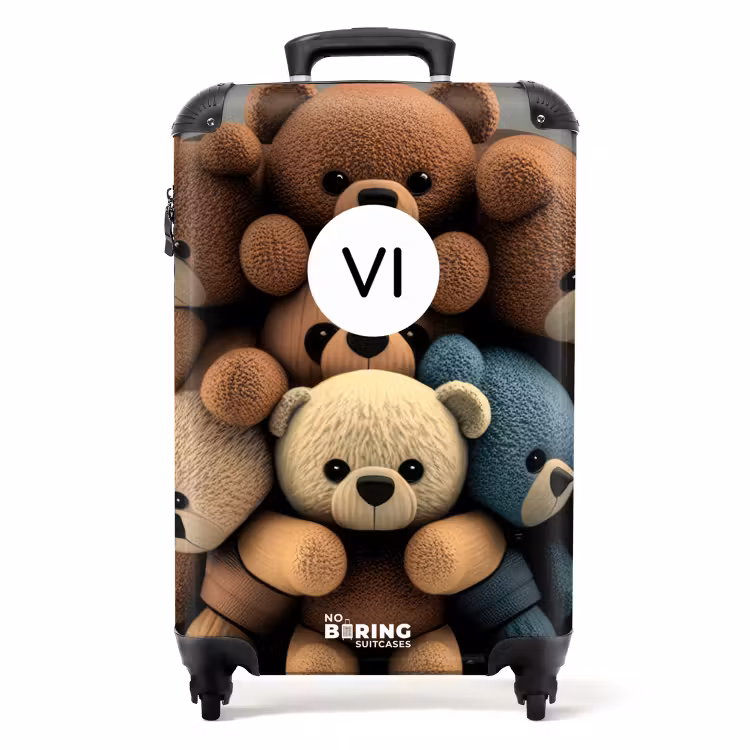 Valise avec nom - Ours câlins — 1