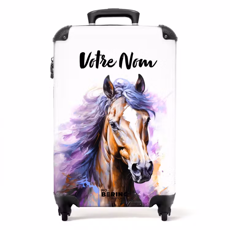 Valise avec nom - Splendeur violette — 1