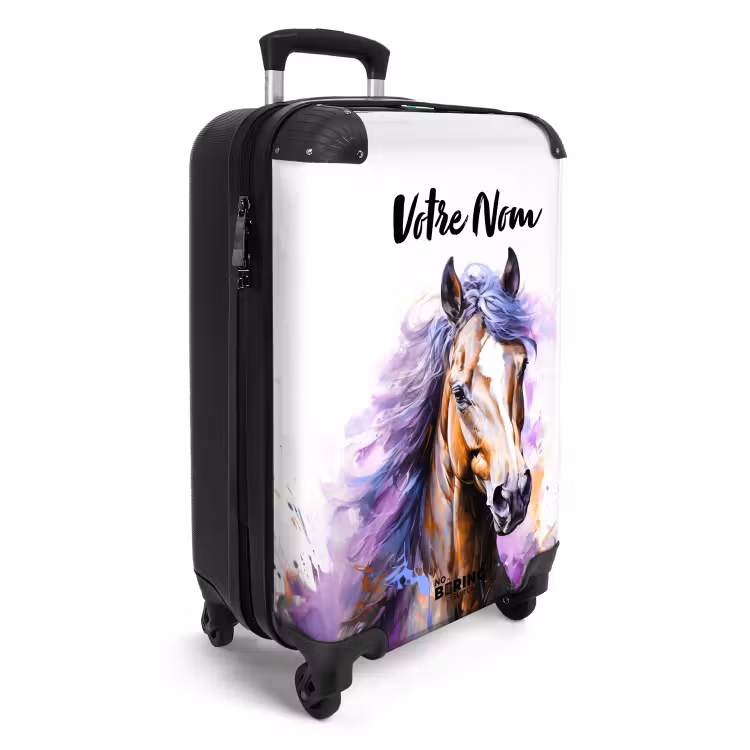 Valise avec nom - Splendeur violette — 2
