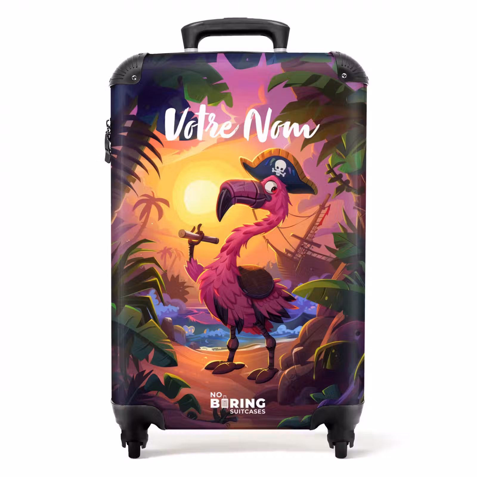 Valise avec nom - Fernand le flamant — 1