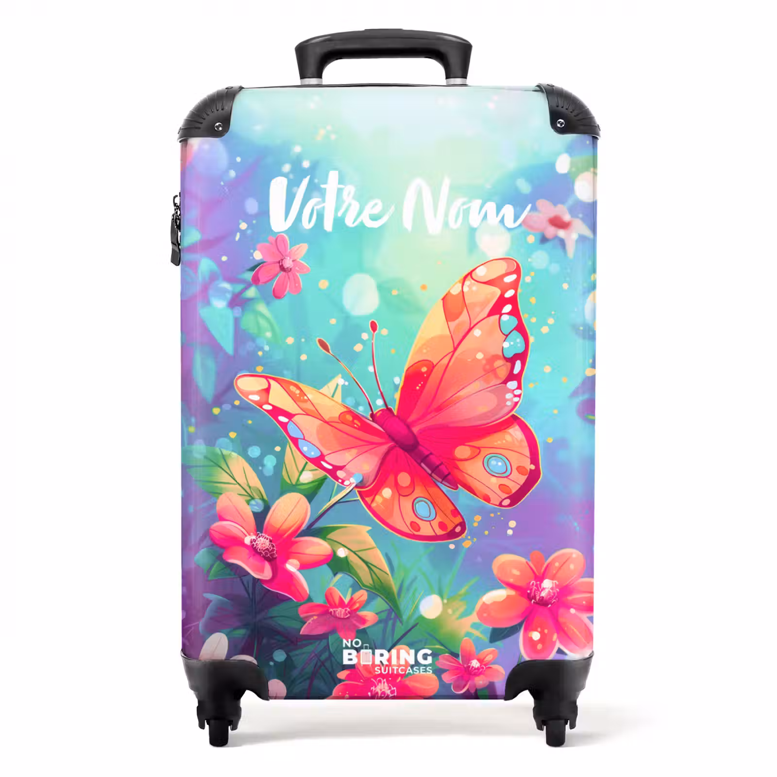 Valise avec nom - Papillon stupéfiant — 1