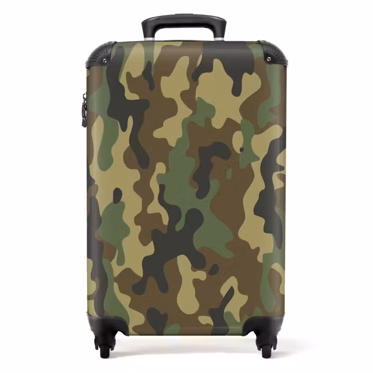 Valise - Camouflage vert avec couleur sable — 1