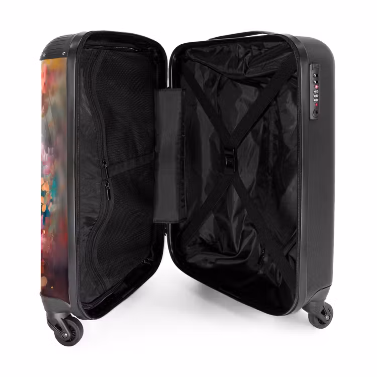 Valise - Cheval blanc entouré de fleurs — 4