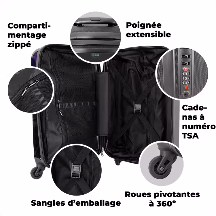 Valise avec nom - Fernand le flamant — 3