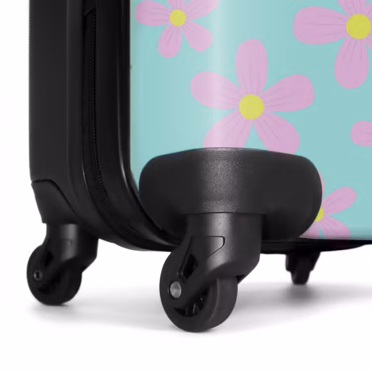 Valise avec nom - Folie de marguerites menthe — 6
