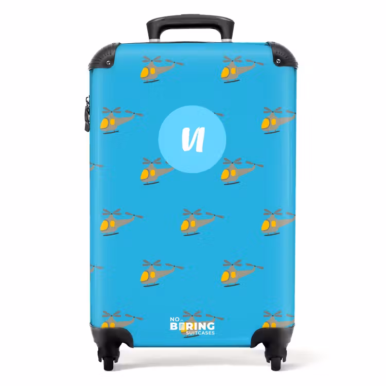 Valise avec nom - Hélicoptère en folie — 1