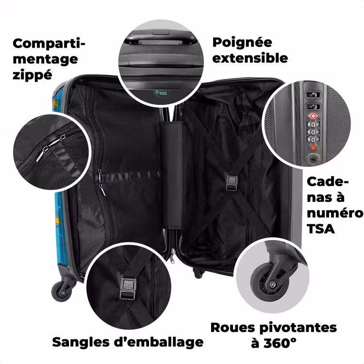 Valise avec nom - Hélicoptère en folie — 3