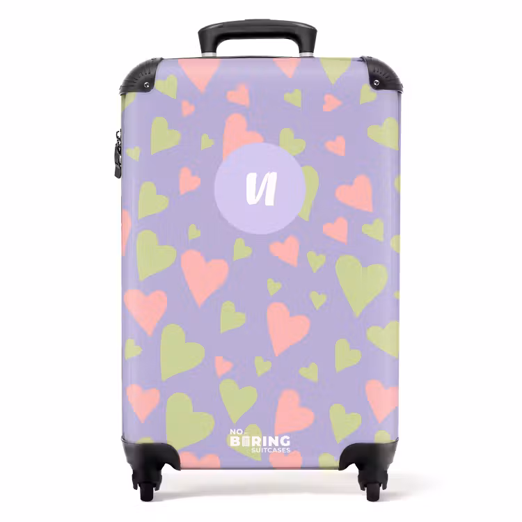 Valise avec nom - Joli lilas — 1