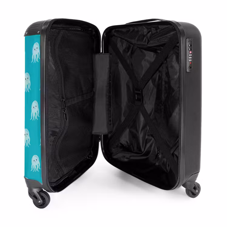 Valise avec nom - Jolies méduses — 4