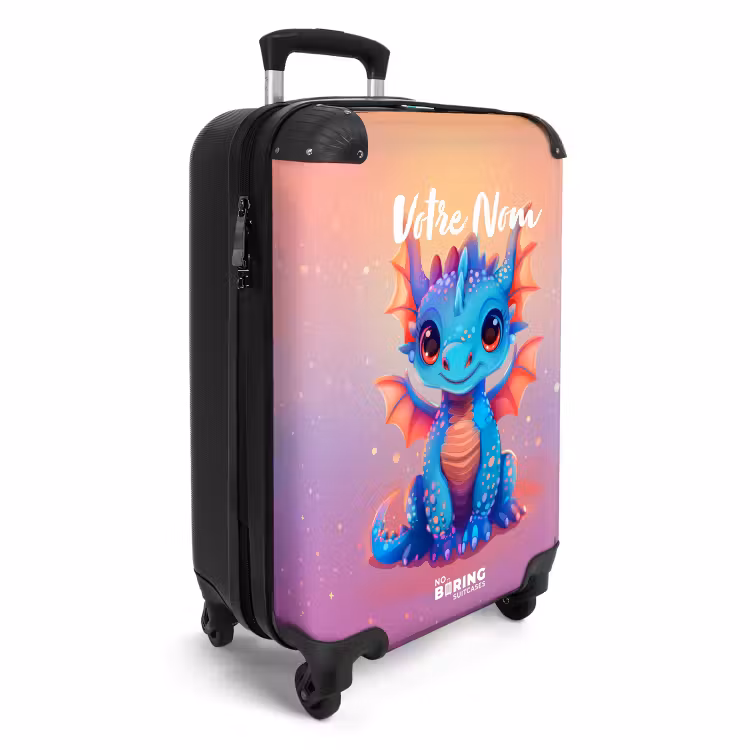 Valise avec nom - Kévin le dragon câlin — 2