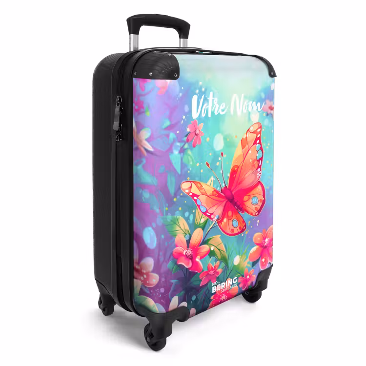 Valise avec nom - Papillon stupéfiant — 2