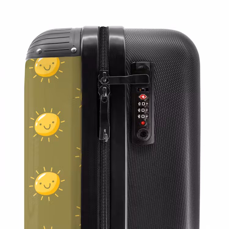 Valise avec nom - Situation ensoleillée olive — 5