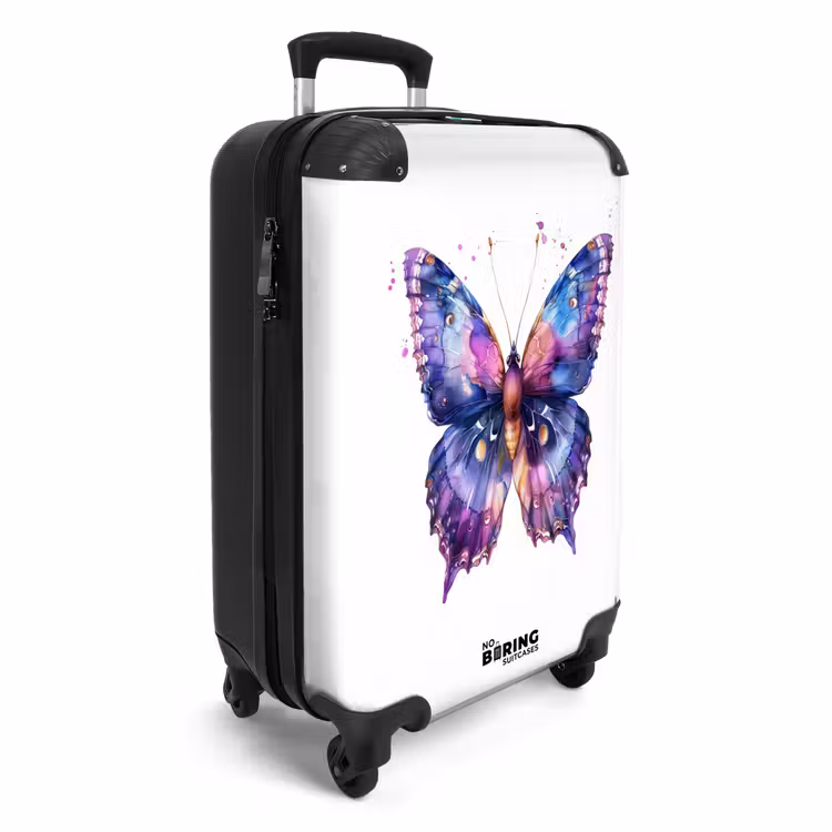 Valise - Papillon violet — 2