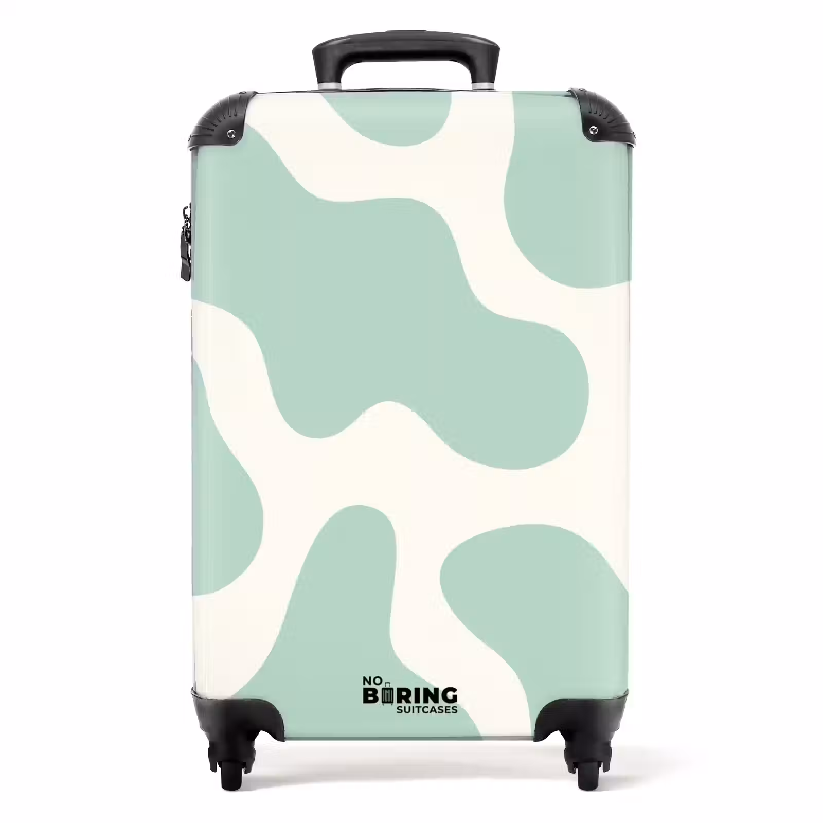 Valise - Abstrait - Formes vertes mentholées — 1