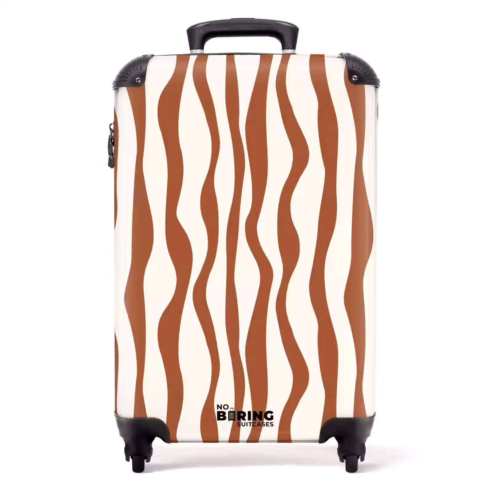 Valise - Abstrait - Marron art linéaire — 1