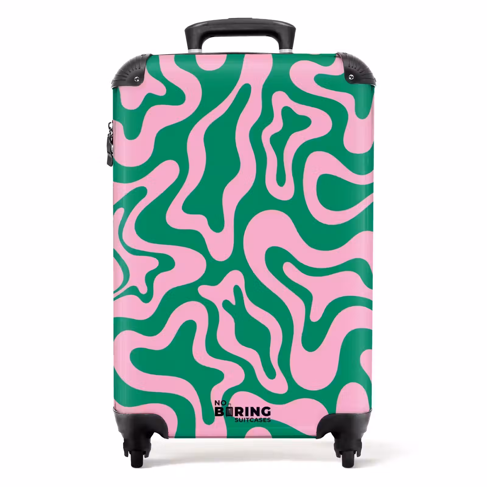 Valise - Abstrait - Rose/vert organique — 1