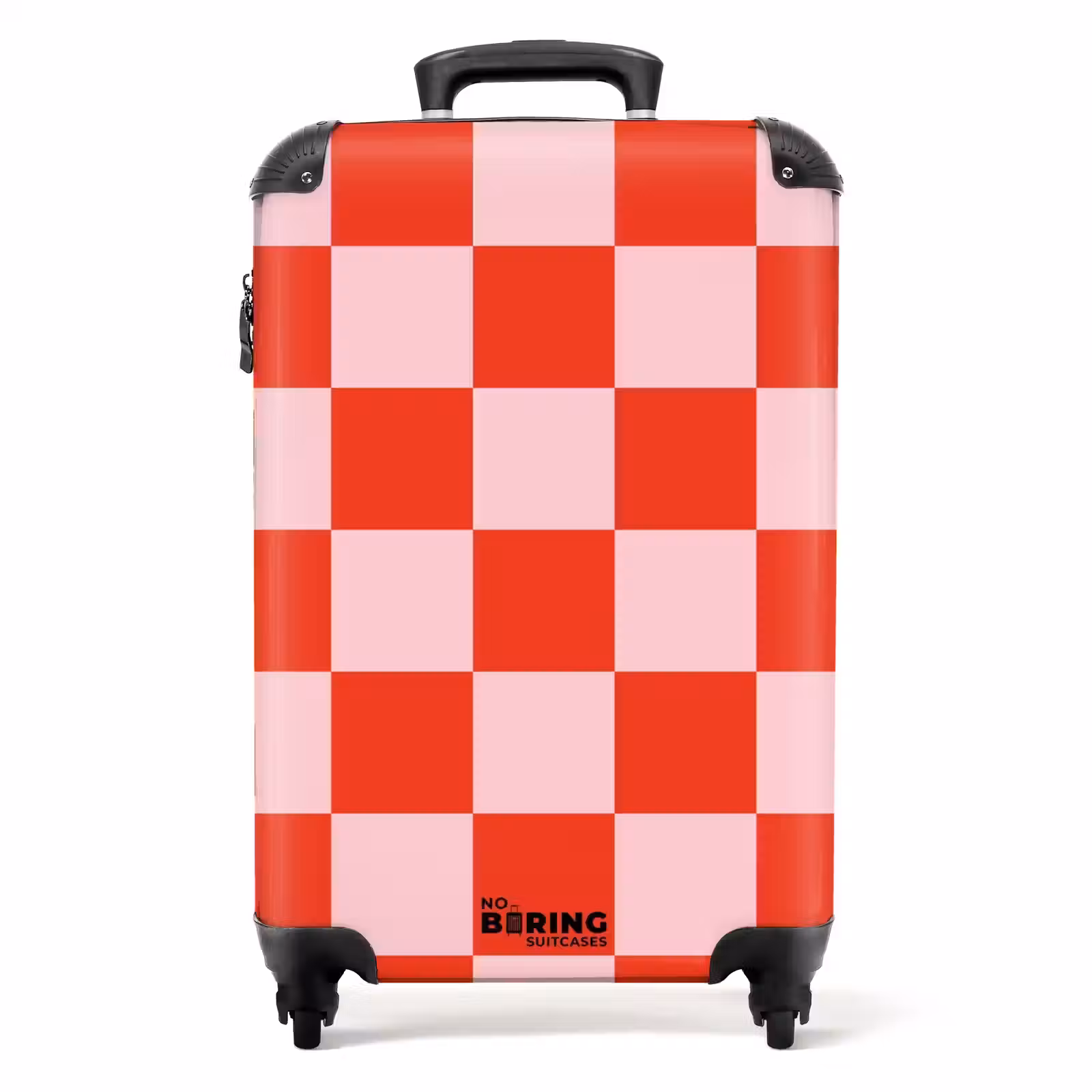 Valise - Carrés - Rouge/Rose — 1