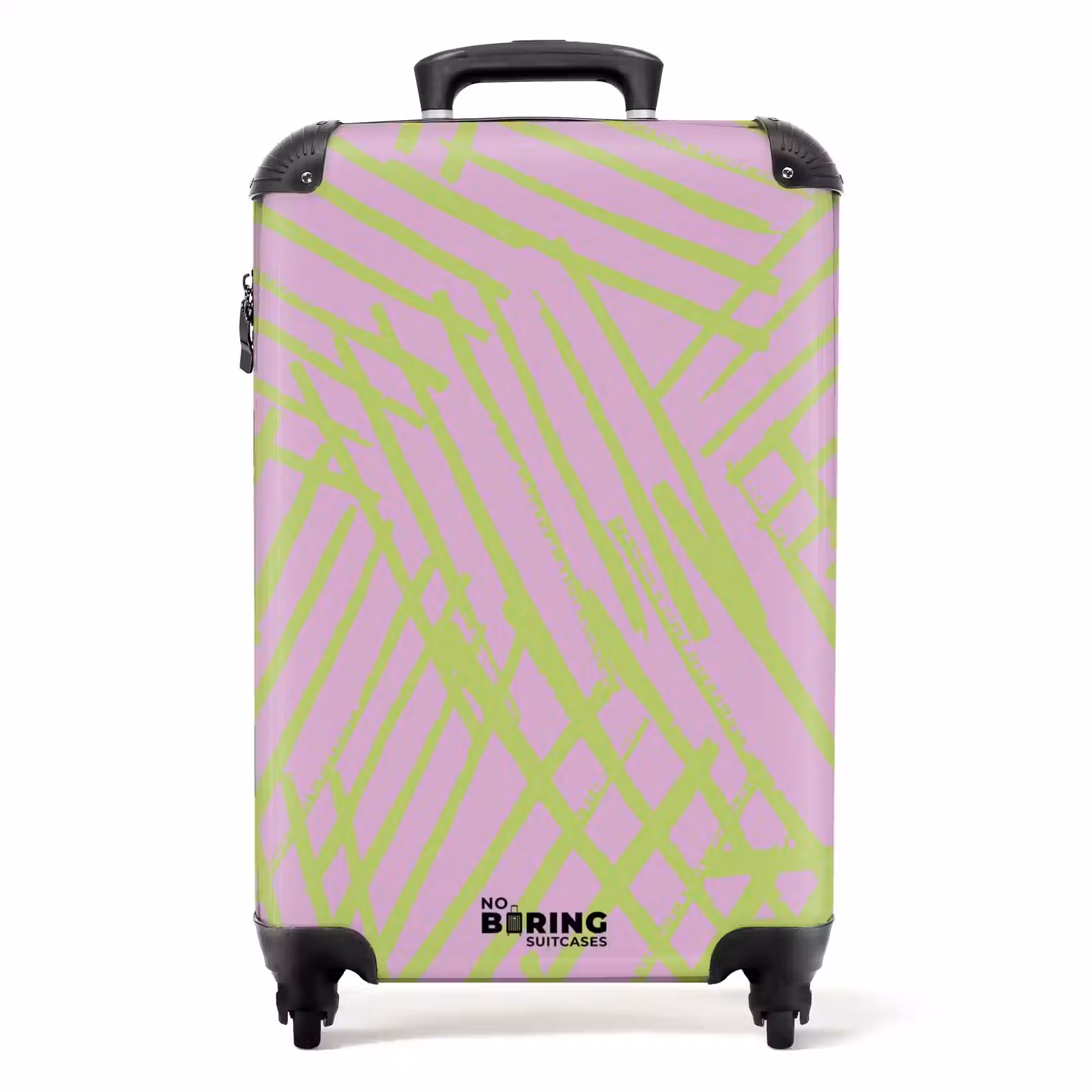 Valise - Dessin au trait - Vert/violet — 1