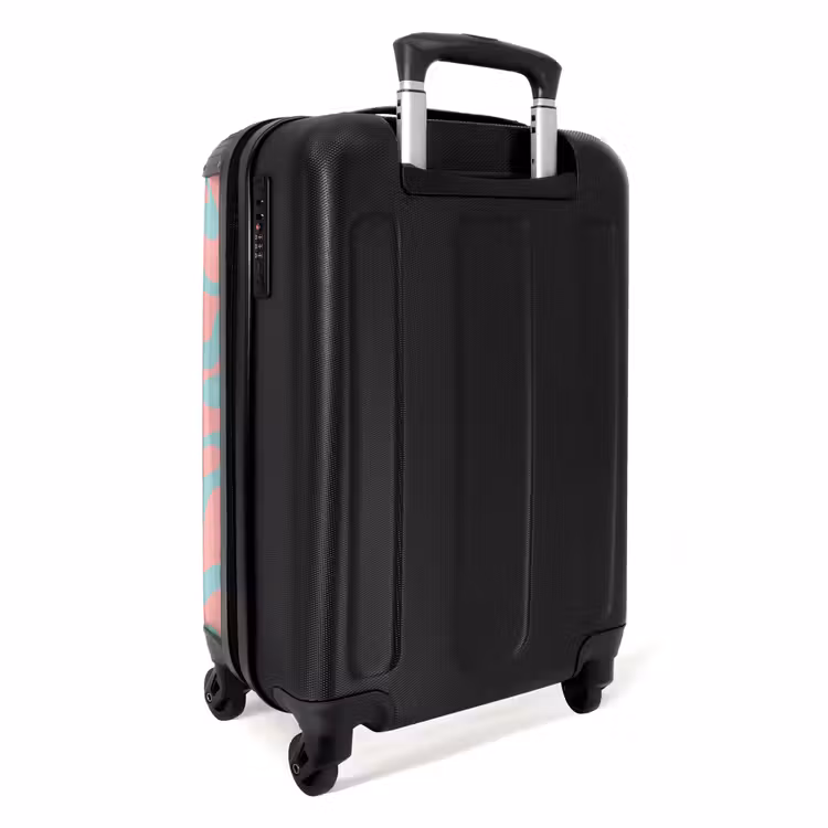 Valise - Abstrait - Bleu organique/rose — 3