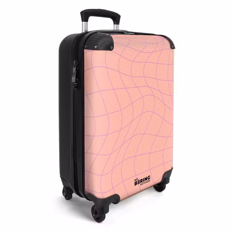 Valise - Abstrait - Dessin au trait rose — 2