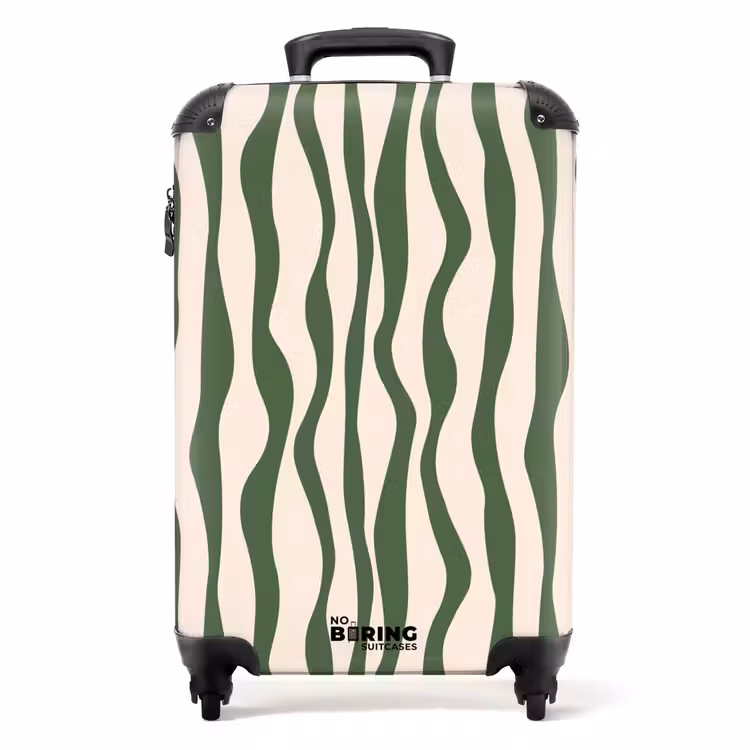 Valise - Abstrait - Dessin au trait vert — 1