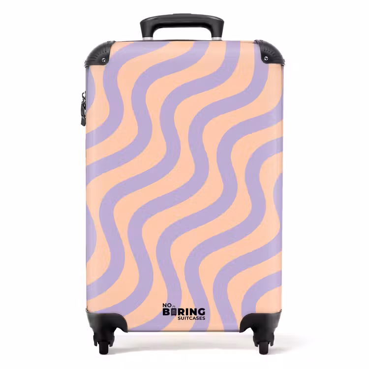 Valise - Abstrait - Dessin au trait violet — 1
