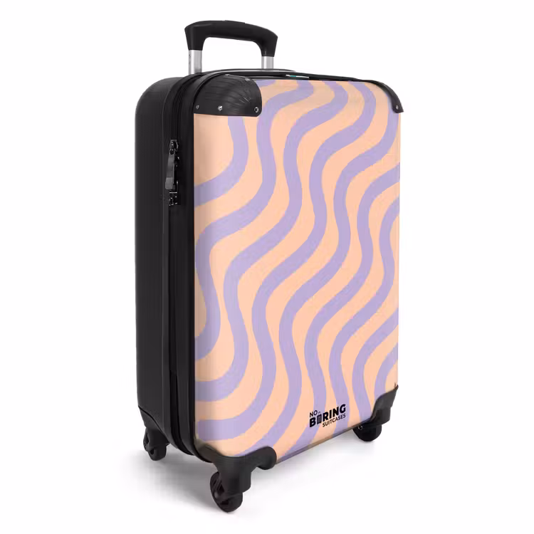 Valise - Abstrait - Dessin au trait violet — 2