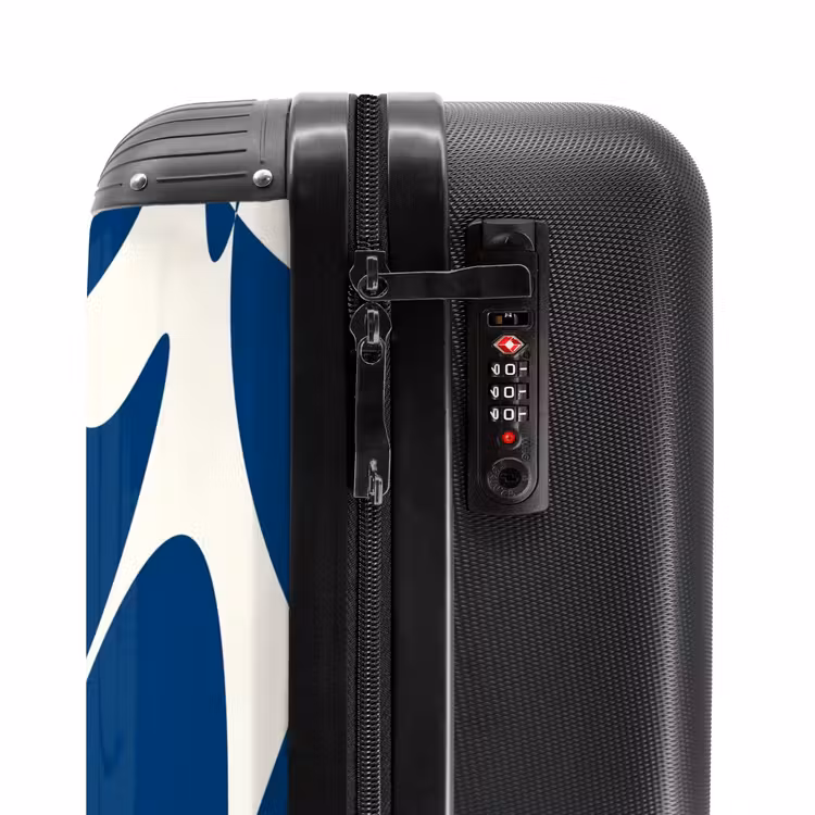 Valise - Abstrait - Formes bleues/blanches — 5
