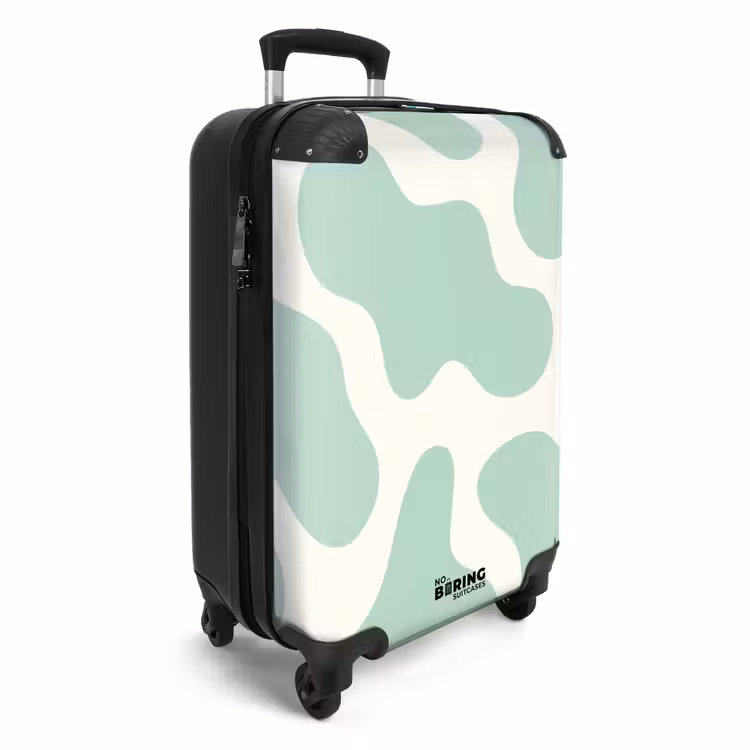 Valise - Abstrait - Formes vertes mentholées — 2