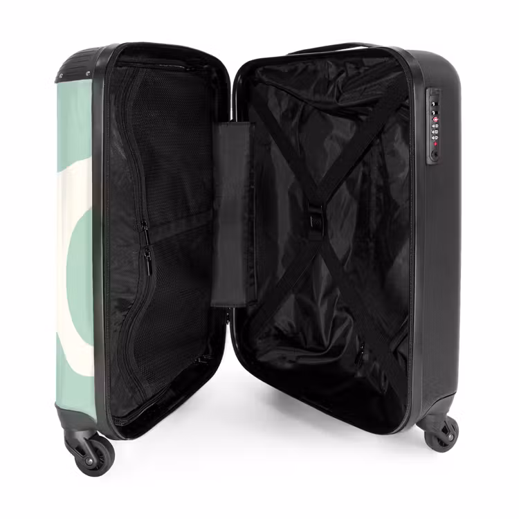 Valise - Abstrait - Formes vertes mentholées — 4