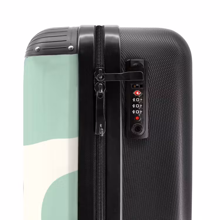 Valise - Abstrait - Formes vertes mentholées — 5
