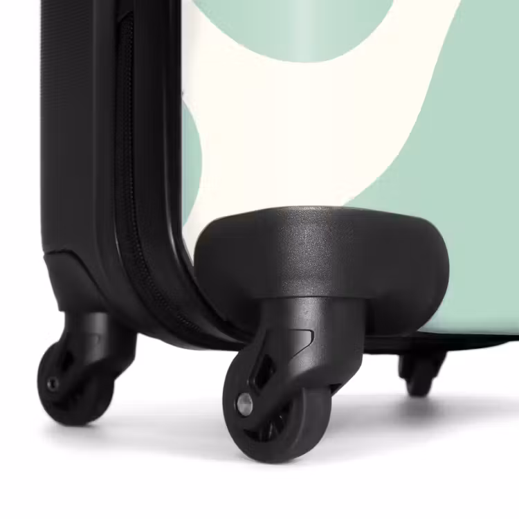 Valise - Abstrait - Formes vertes mentholées — 6