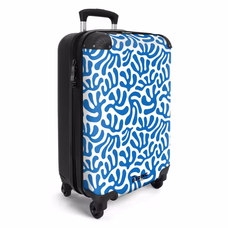 Valise - Abstrait - Motif bleu — 2