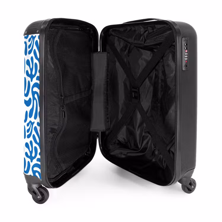 Valise - Abstrait - Motif bleu — 4