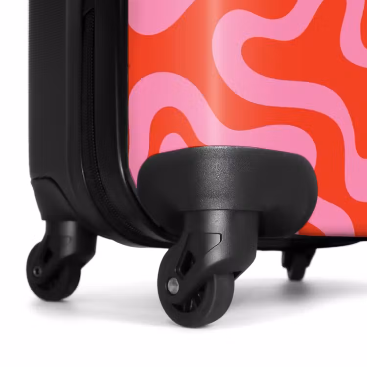 Valise - Abstrait - Rose organique/rouge — 6