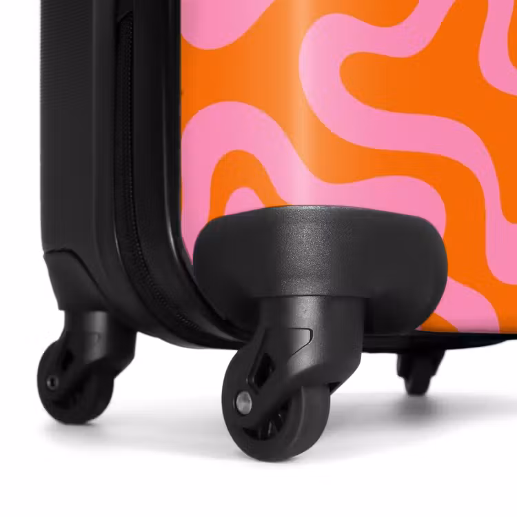 Valise - Abstrait - Rose/orange organique — 6