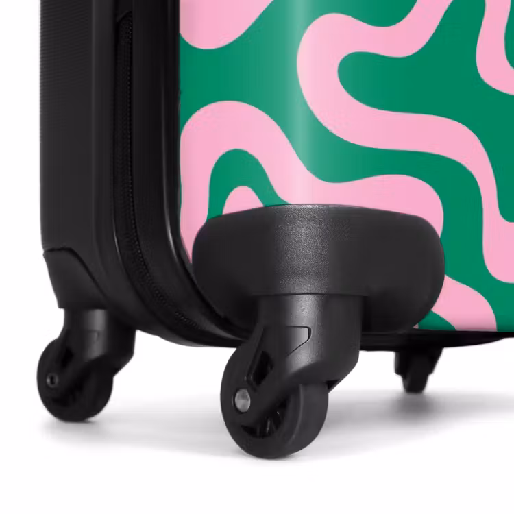 Valise - Abstrait - Rose/vert organique — 6