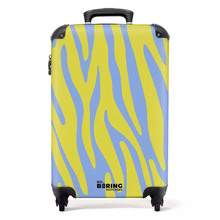 Valise - Abstrait - Vagues jaunes — 1