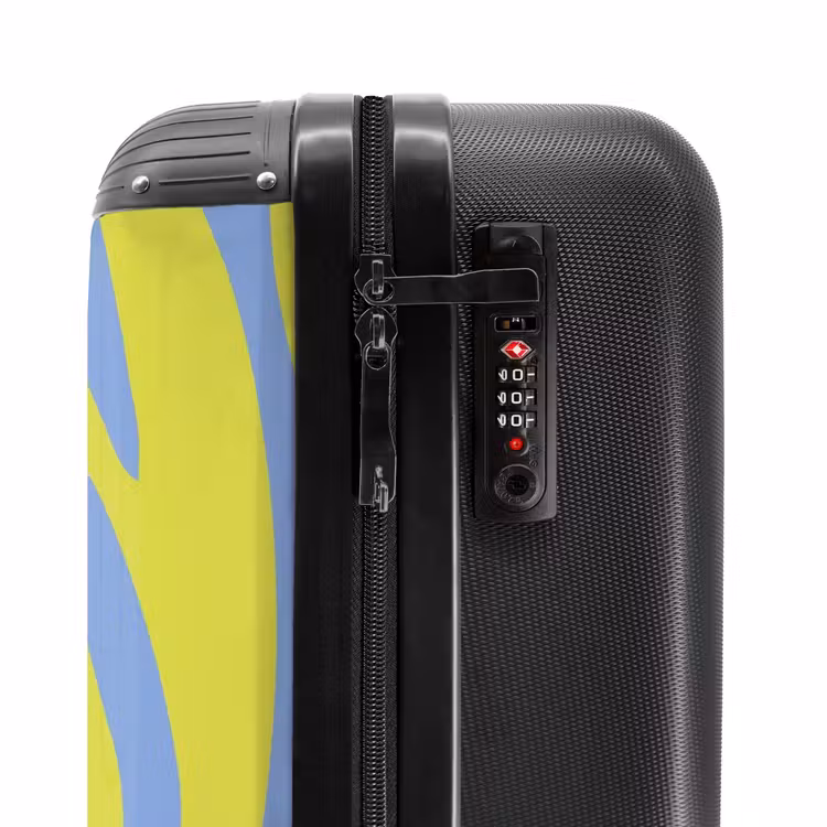 Valise - Abstrait - Vagues jaunes — 5